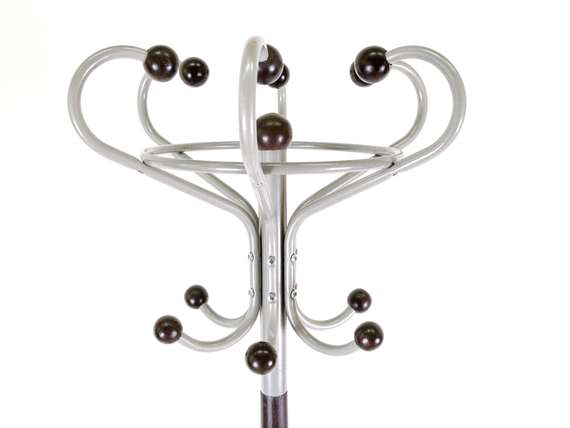 Вешалка напольная Д 4 металлик/ венге