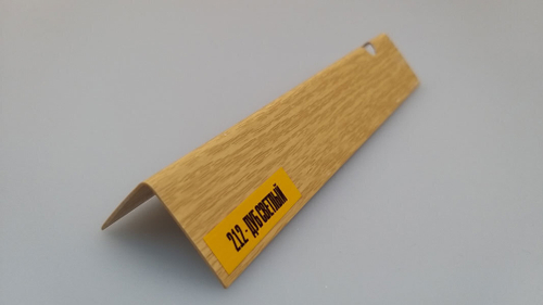 Угол ПВХ 212 Дуб светлый 25х25х2700 мм