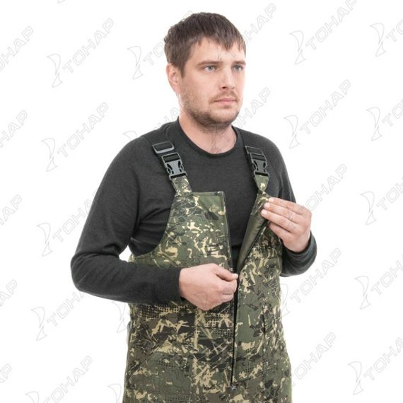 Костюм зимний ГОРКА полукомбинезон, алова/хаки р.60/182 Helios