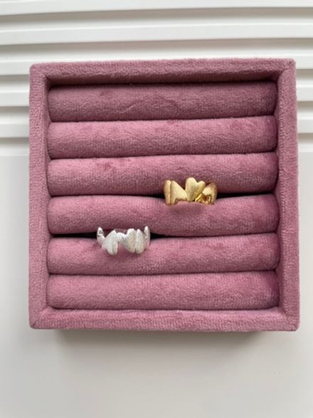 Кольцо "Сердечки" 10мм, разъемное