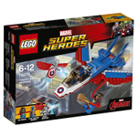 LEGO Super Heroes: Воздушная погоня Капитана Америка 76076 — Captain America Jet Pursuit — Лего Супергерои Марвел