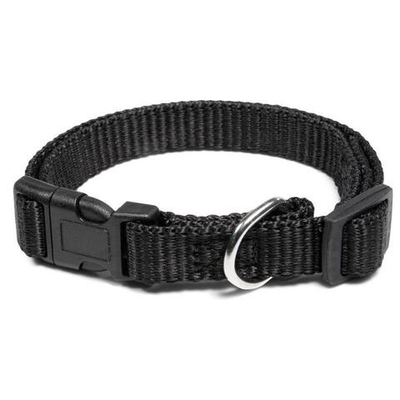 Ошейник нейлоновый для собак "Эталон" S, черный, 15*250-400мм, Gamma