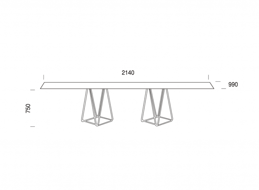 Стол ламинированный Papatya Trio Double