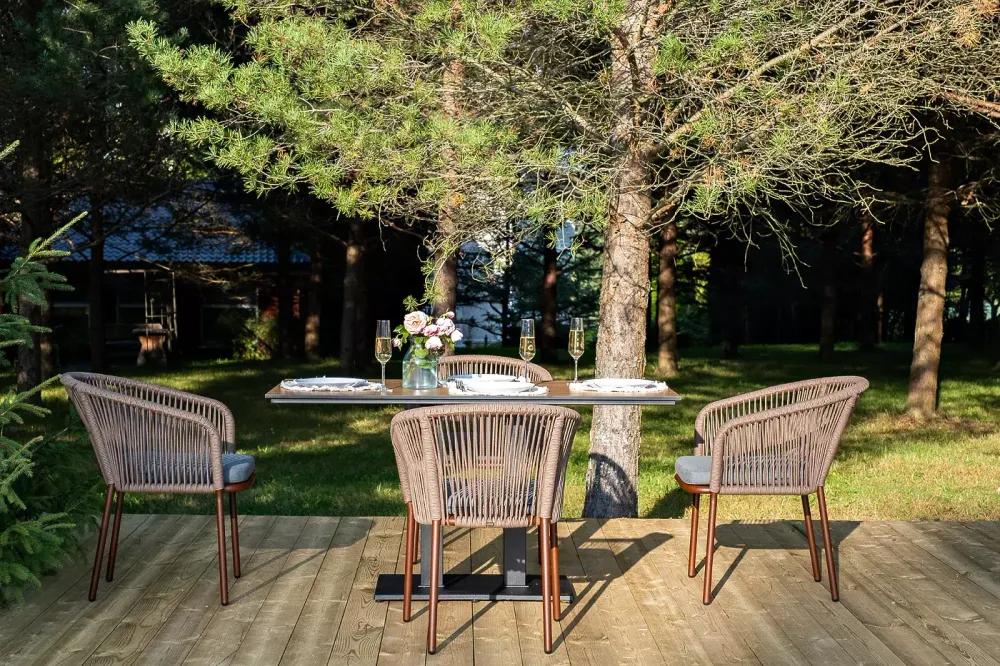 "Каффе Дабл" обеденная группа на 4 персоны, цвет "дуб"