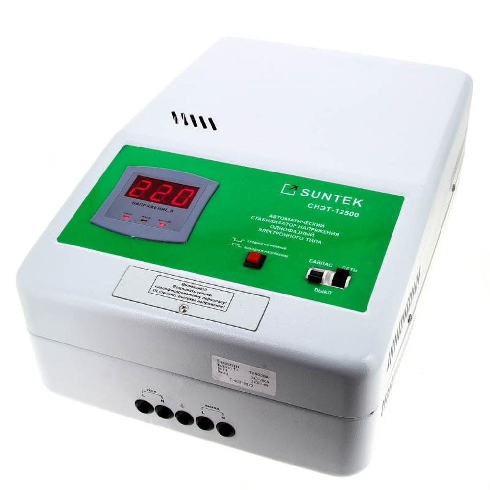 Стабилизатор напряжения SUNTEK СНЭТ 12500 ВА