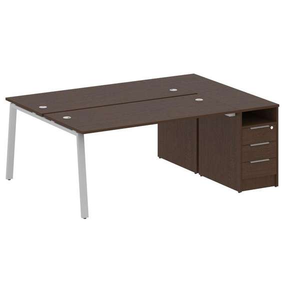 Метал Систем Рабочая станция с тумбой на А-образном м/к БА.РС-СТП-2.4