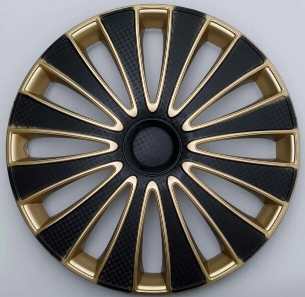 Колпак колеса R13 GMK Super Black Gold (в мешке 4 упак) (STAR)