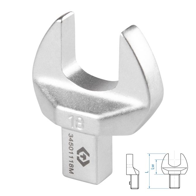 KING TONY (34501118M) Насадка рожковая серии "FIT", 18 мм, 9х12 мм