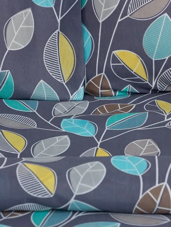 Постельное бельё 1,5сп Экономь и Я «Осенний лес» 143х215см, 145х214см, 50х70см-1 шт, 60 г/м2, микрофибра