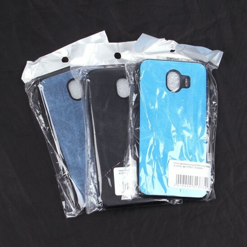 Чехол текстильный для Samsung Galaxy J4 (2018), 010817 Голубой