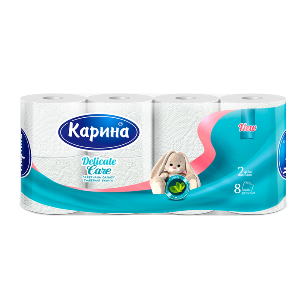 Бумажные полотенце Карина Delicate 2сл 4 рулона