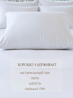 Комплект наперников 50х70 на молнии, 2 шт.