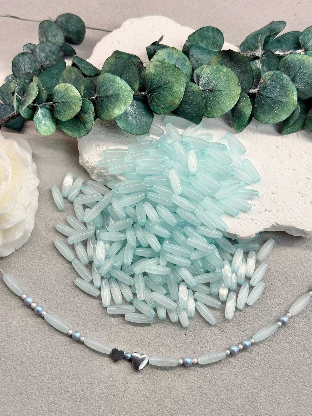 Стеклянные бусины «Кошачий глаз», Колотый лед, 12*4 мм, 100 штук