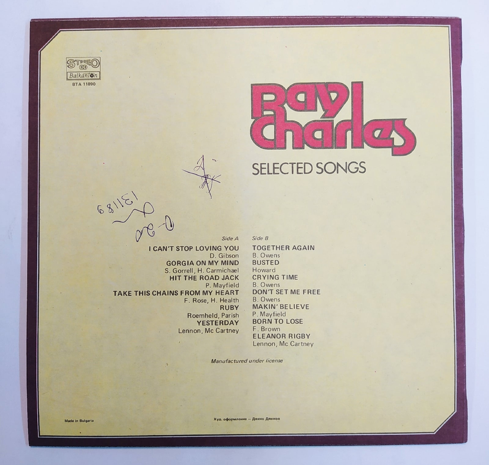 Ray Charles Selected Songs 1985