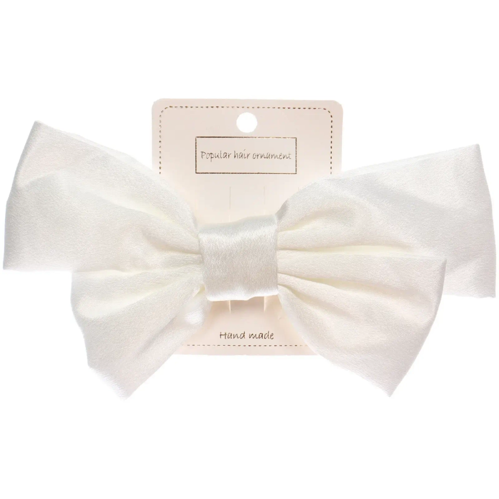 Зажим для волос «ПЕРСЕЯ», цвет белый, 14*11см (белый блистер)