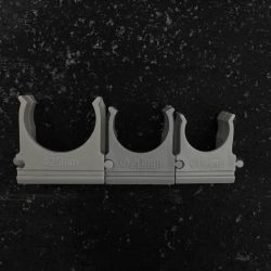 Гофра ПНД 16 мм труба гофрированная с зонтом белая для кабеля 100м (клипсы в комплекте 100 шт)