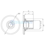 ФП.100.2 Форсунка для композитного бассейна, 1,5" НР