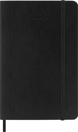 Еженедельник Moleskine (DSB12WN2) Classic Soft WKNT Pocket 90x140мм 144стр. мягкая обложка черный