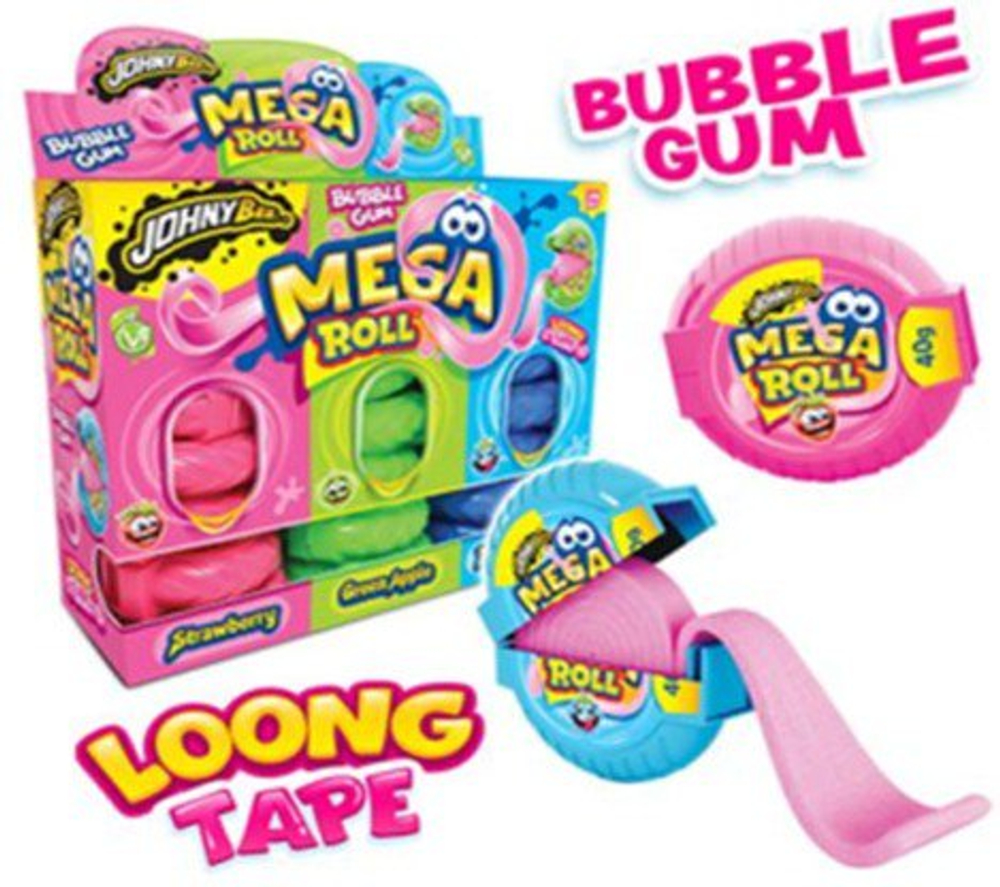 Жев.рез. Рулетка Mega Rolll, СТЕНД 40гр (24шт) Johny Bee