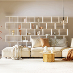 Стеллаж, 72х24х174, Марм, напольный, для игрушек и книг, в ванную, персидский жемчуг, Dipriz