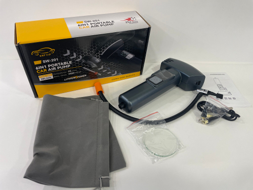SW-201 / Автомобильный компрессор 6 в 1 аккумуляторный SW-201