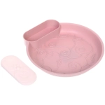 Тарелка пластиковая «SEGRETO» 22*23,5*3,5см пыльная роза