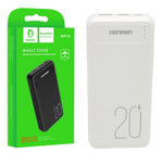 Портативный аккумулятор DENMEN DP10 20000 mAh (белый)