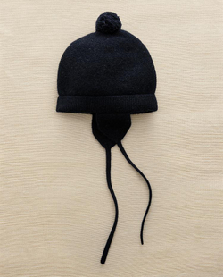 ZARA HOME ДЕТСКАЯ ШАПКА ИЗ КАШЕМИРА С ПОМПОНОМ, СИНИЙ