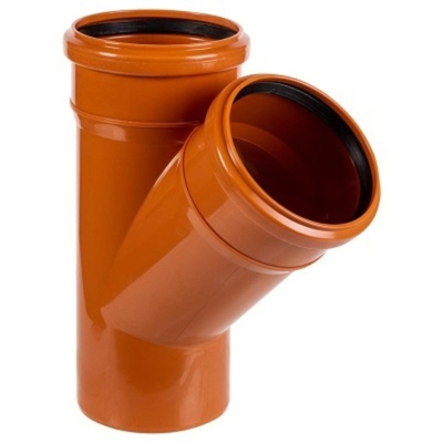 Наруж. ПП Тройник 110х110х45 РЫЖИЙ