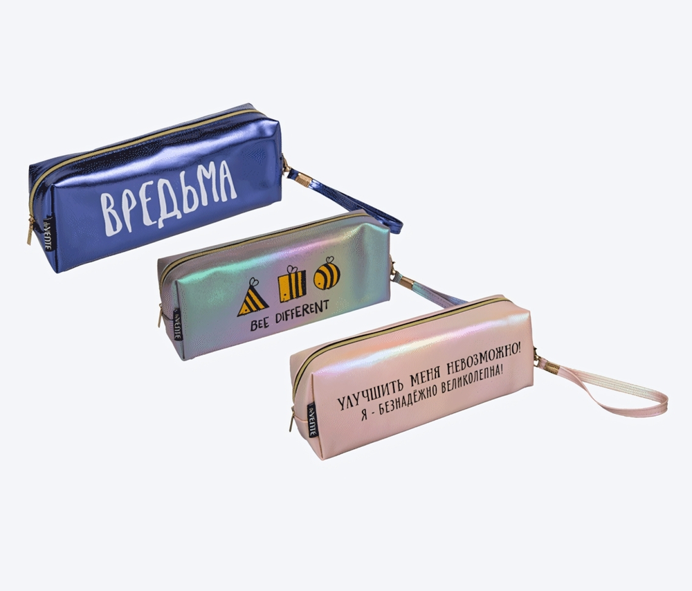 Пенал-косметичка 21,5x8x5 см, ассорти "Вредьма" (deVENTE)