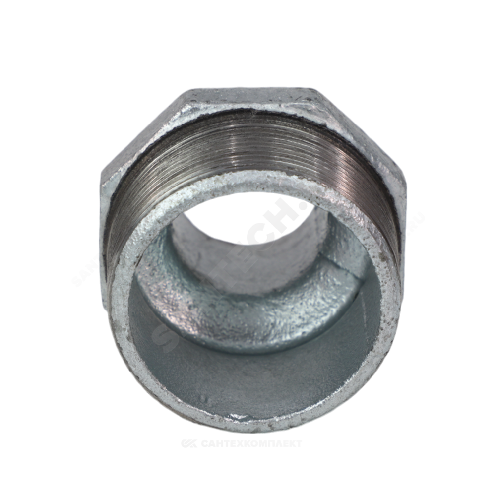 Ниппель переходной чугун оц Ду 32х15 (1 1/4"х1/2") НР Fittex PLUS
