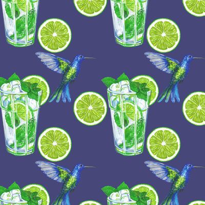 Колибри, лето, мохито коктейль