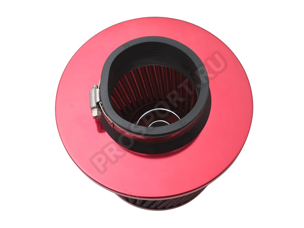 Фильтр воздушный нулевого сопротивления Sport TORNADO, красный/красный D70мм