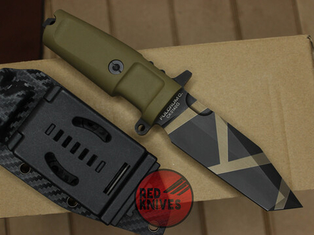 Нож Extrema Ratio Fulcrum C - пустынная рукоять, клинок камо черный