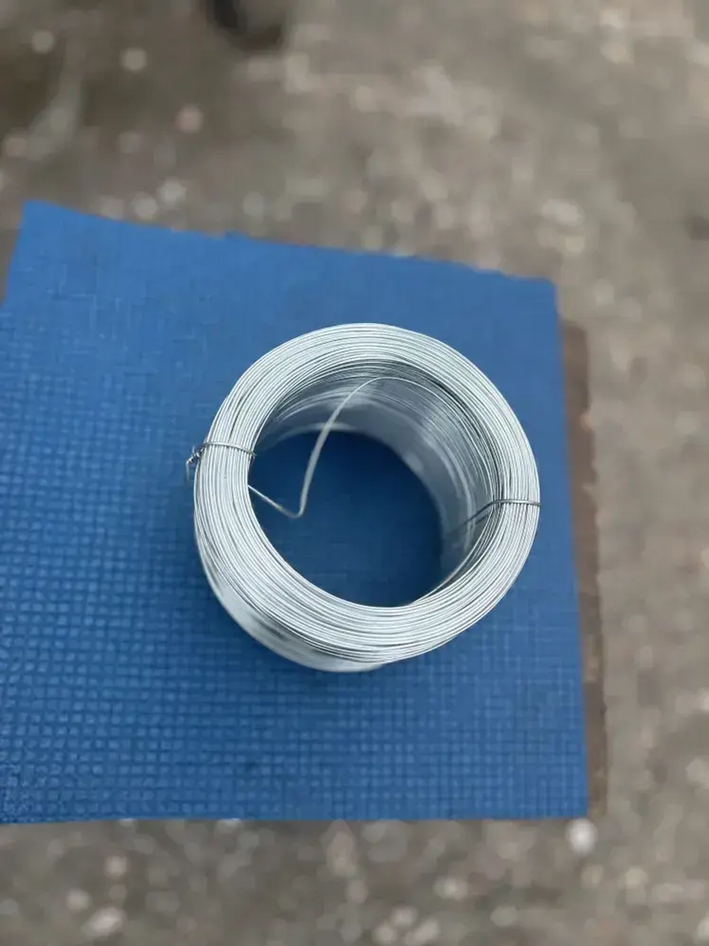 Проволока вязальная 1,2мм x 114м (1кг) стальная оцинкованная термообработанная, для рукоделия и творчества