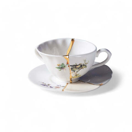 Чайная чашка с блюдцем Seletti Kintsugi №1