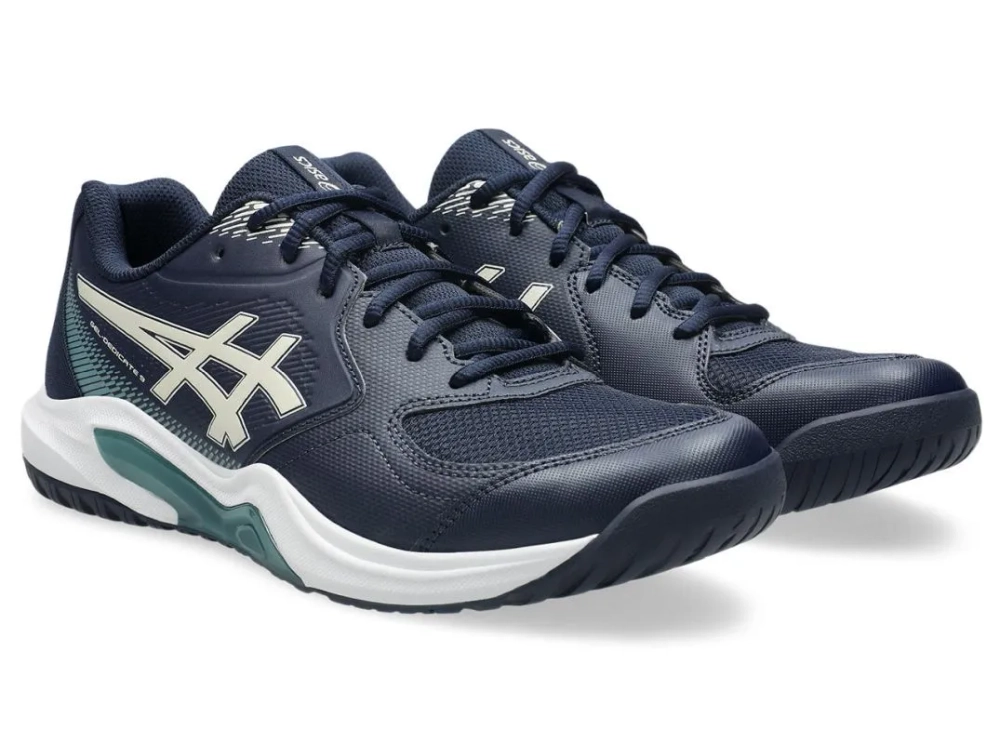 Мужские кроссовки теннисные Asics Gel-Dedicate 9 - midnight/oatmeal