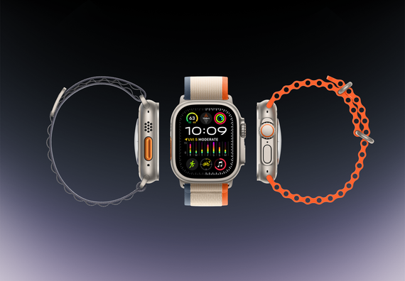 Часы Apple Watch Ultra 2 GPS + Cellular 49 мм, титановый корпус, ремешок Alpine Синего цвета,размер M