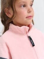 Олимпийка флисовая Колор блок "Графит/Роза"