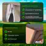 Пневмокаркасная всесезонная палатка «Тёплая Искра» 3,6×4,8×2,2 м — с печкой, из ПВХ, бежевая