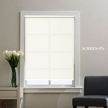 Рулонные шторы Mini - Screen (молочный) Скрин