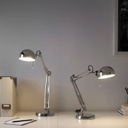 Настольная лампа IKEA FORSA (ИКЕА ФОРСО) хром