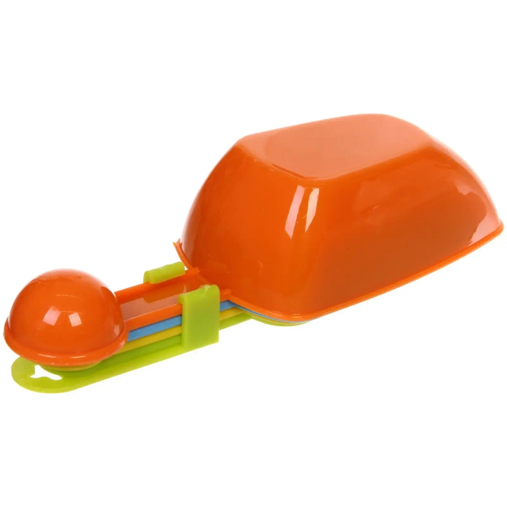 Совок для сыпучих продуктов в наборе 4шт(60мл,80мл,120мл,235мл),микс цветов