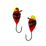 Мормышка вольфрамовая LumiCom КАПЛЯ С УШКОМ (обмазка с камнем-винт), 2,5мм BLPd, 10 штук в упаковкеук в упаковке