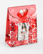 Бело-красный ошейник из натуральной кожи с нежным мехом (Цвет: белый с красным)