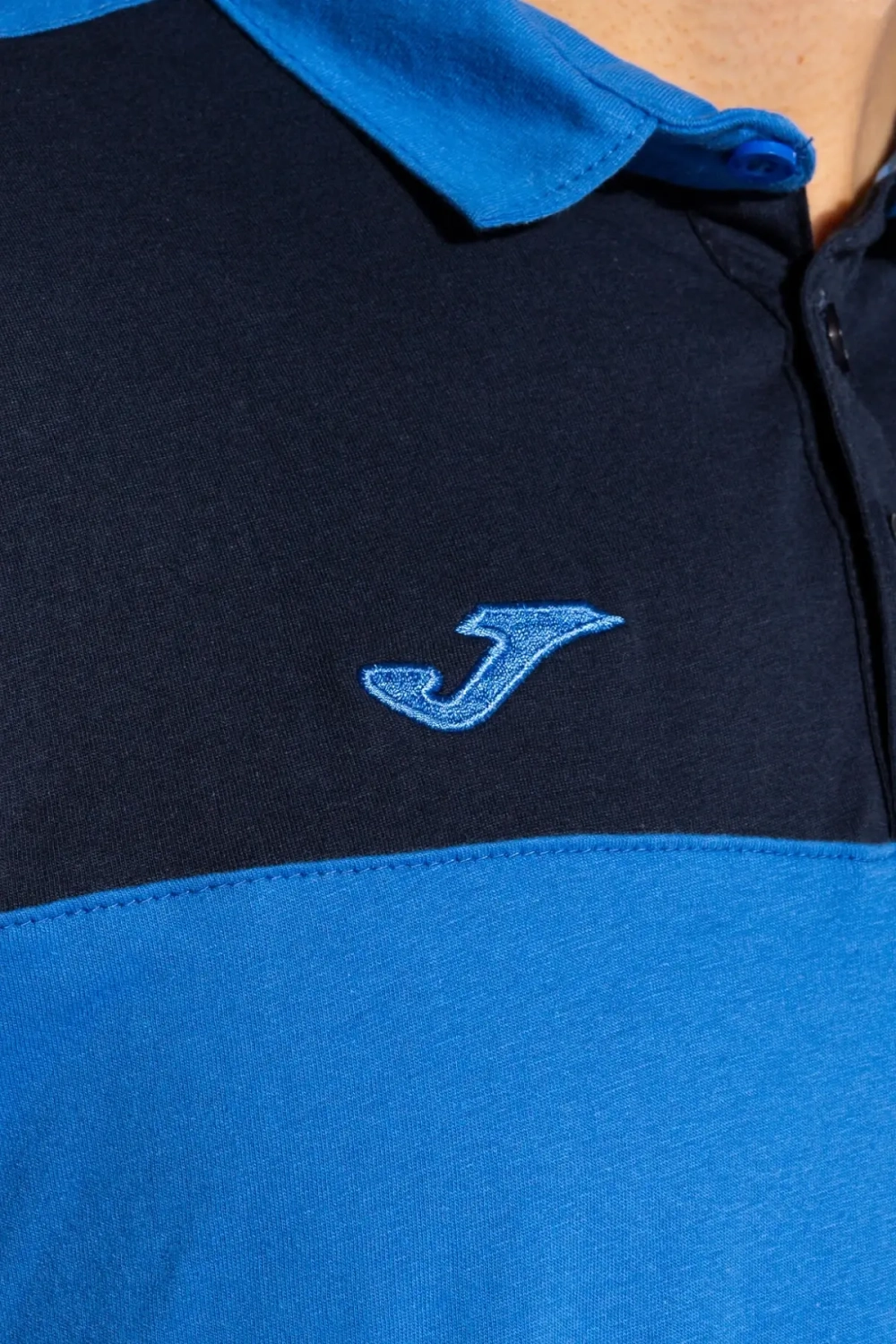 Футболка Joma Crew V Polo - синий