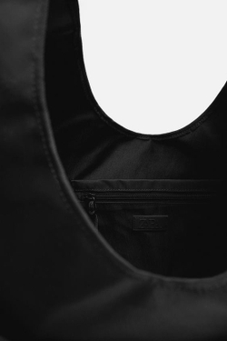 ZARA СУМКА-ШОПЕР С МНОЖЕСТВОМ КАРМАНОВ, ЧЕРНЫЙ