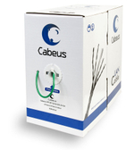 Кабель витая пара U/UTP 5e кат. 4 пары Cabeus UTP-4P-Cat.5e-SOLID-GN