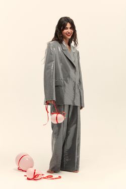 Жакет из пайеток ((Звезда вечеринки)), серый