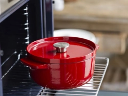 KitchenAid Чугунная кастрюля 22 см 3,3 л красная